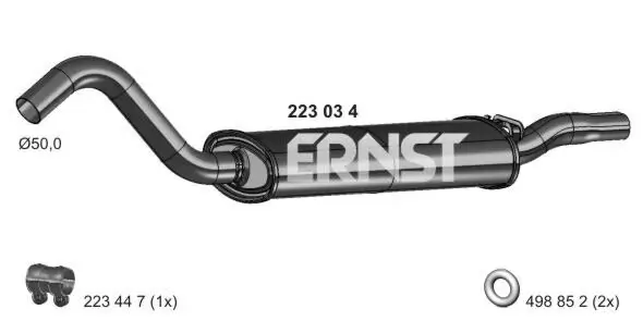 Endschalldämpfer ERNST 223034