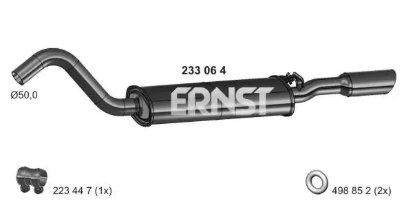 Endschalldämpfer ERNST 233064