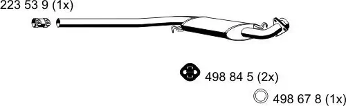 Mittelschalldämpfer ERNST 234023 Bild Mittelschalldämpfer ERNST 234023