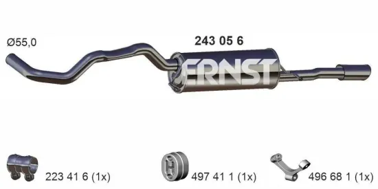 Endschalldämpfer ERNST 243056 Bild Endschalldämpfer ERNST 243056