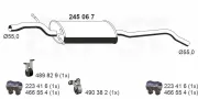 Mittelschalldämpfer ERNST 245067
