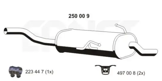 Endschalldämpfer ERNST 250009 Bild Endschalldämpfer ERNST 250009