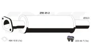 Mittelschalldämpfer ERNST 250252