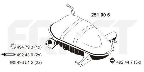 Endschalldämpfer ERNST 251006 Bild Endschalldämpfer ERNST 251006