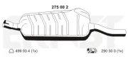 Mittelschalldämpfer ERNST 275002