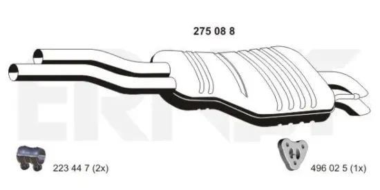 Endschalldämpfer ERNST 275088 Bild Endschalldämpfer ERNST 275088