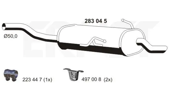 Endschalldämpfer ERNST 283045