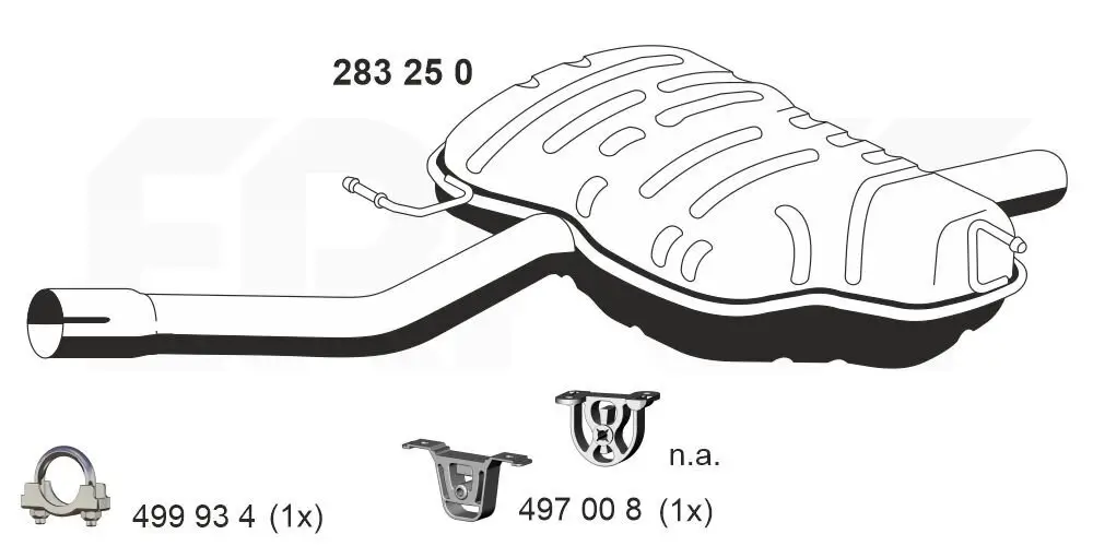 Endschalldämpfer ERNST 283250