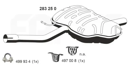 Endschalldämpfer ERNST 283250 Bild Endschalldämpfer ERNST 283250