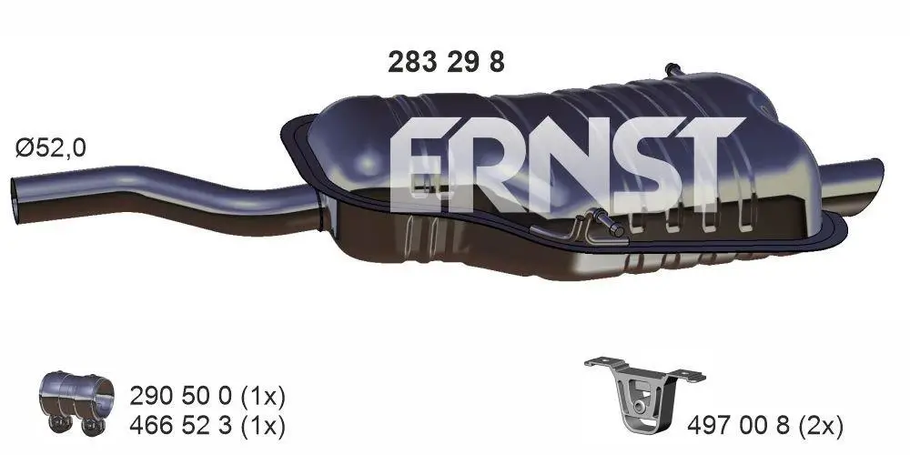 Endschalldämpfer ERNST 283298