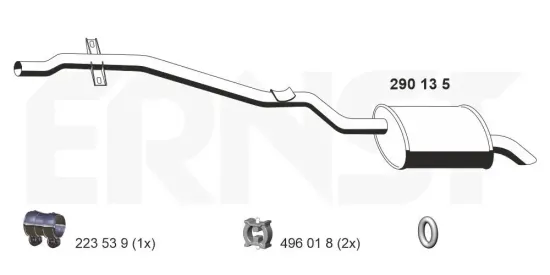 Endschalldämpfer ERNST 290135 Bild Endschalldämpfer ERNST 290135