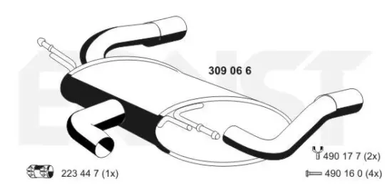 Endschalldämpfer ERNST 309066 Bild Endschalldämpfer ERNST 309066
