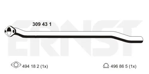 Abgasrohr ERNST 309431 Bild Abgasrohr ERNST 309431