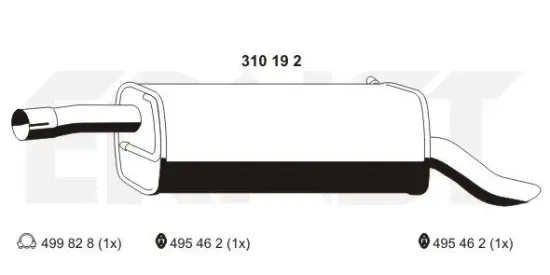 Endschalldämpfer ERNST 310192 Bild Endschalldämpfer ERNST 310192