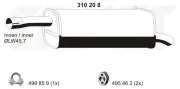 Endschalldämpfer ERNST 310208