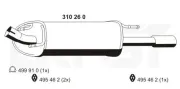 Endschalldämpfer hinten ERNST 310260