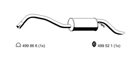 Endschalldämpfer ERNST 312189