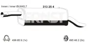 Endschalldämpfer hinten ERNST 313254