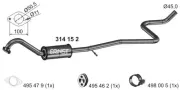Mittelschalldämpfer ERNST 314152
