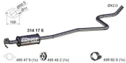 Mittelschalldämpfer ERNST 314176