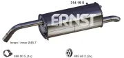 Endschalldämpfer ERNST 314190