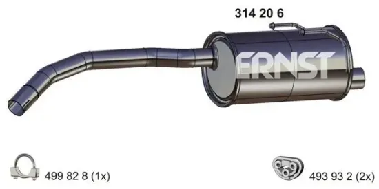 Endschalldämpfer ERNST 314206 Bild Endschalldämpfer ERNST 314206