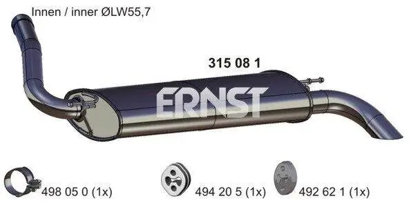 Endschalldämpfer ERNST 315081