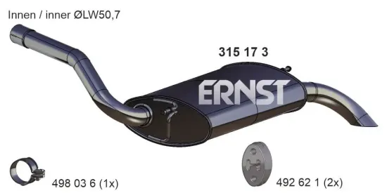 Endschalldämpfer ERNST 315173 Bild Endschalldämpfer ERNST 315173