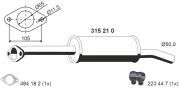 Vorschalldämpfer ERNST 315210
