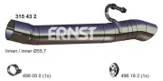 Abgasrohr hinten ERNST 315432