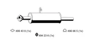 Mittelschalldämpfer ERNST 330114