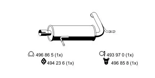 Endschalldämpfer ERNST 330206 Bild Endschalldämpfer ERNST 330206