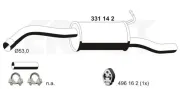 Endschalldämpfer hinten ERNST 331142