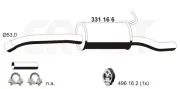 Endschalldämpfer hinten ERNST 331166