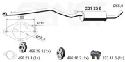 Mittelschalldämpfer ERNST 331258