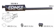 Mittelschalldämpfer ERNST 332064