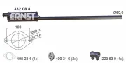 Mittelschalldämpfer ERNST 332088