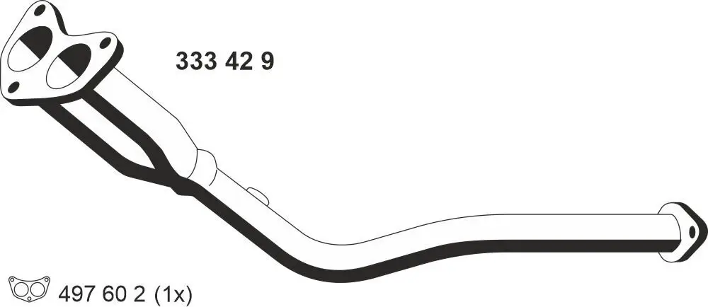 Abgasrohr vorne ERNST 333429