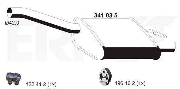 Endschalldämpfer ERNST 341035