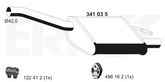 Endschalldämpfer ERNST 341035 Bild Endschalldämpfer ERNST 341035