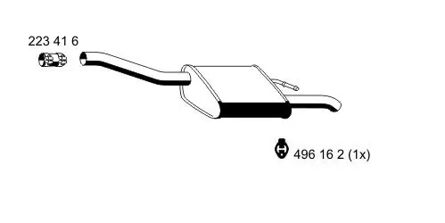 Endschalldämpfer ERNST 341097