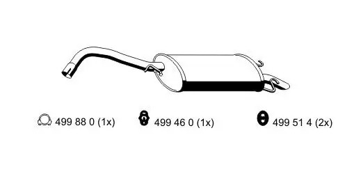 Endschalldämpfer ERNST 342254