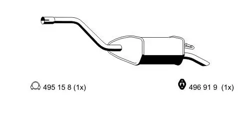 Endschalldämpfer ERNST 344180