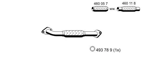 Abgasrohr vorne ERNST 344401 Bild Abgasrohr vorne ERNST 344401