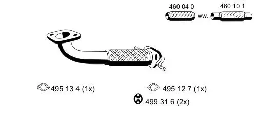 Abgasrohr ERNST 344418 Bild Abgasrohr ERNST 344418