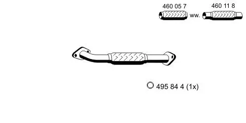 Abgasrohr ERNST 344425