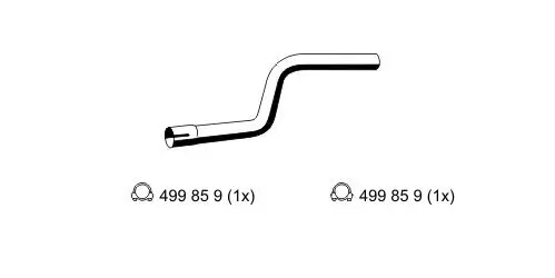 Abgasrohr hinten ERNST 344531