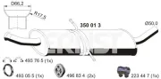 Mittelschalldämpfer ERNST 350013