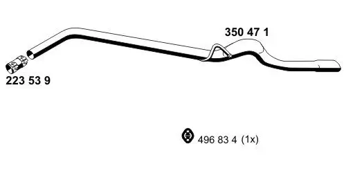 Abgasrohr hinten ERNST 350471 Bild Abgasrohr hinten ERNST 350471