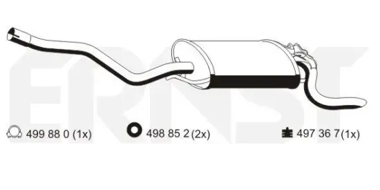 Endschalldämpfer ERNST 353014 Bild Endschalldämpfer ERNST 353014